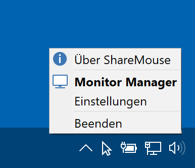 ShareMouse Startleistensymbol